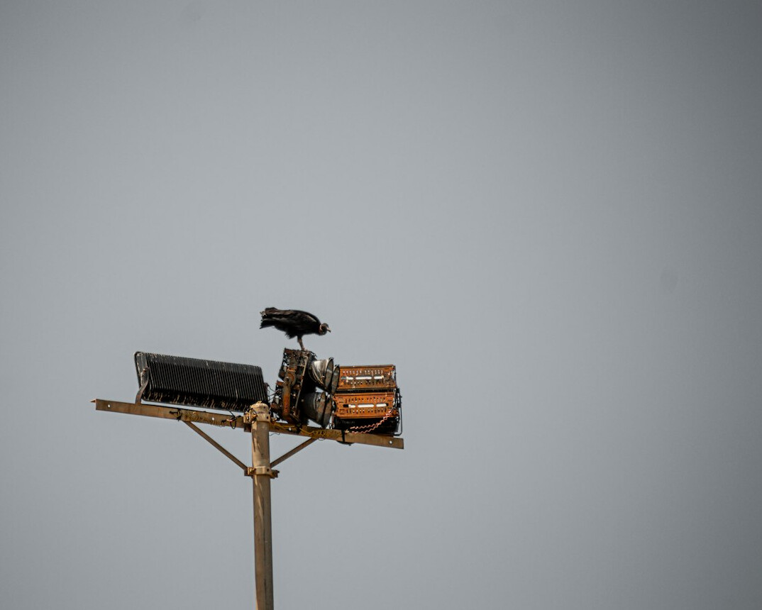 Television studio camera on a pedestal with operator